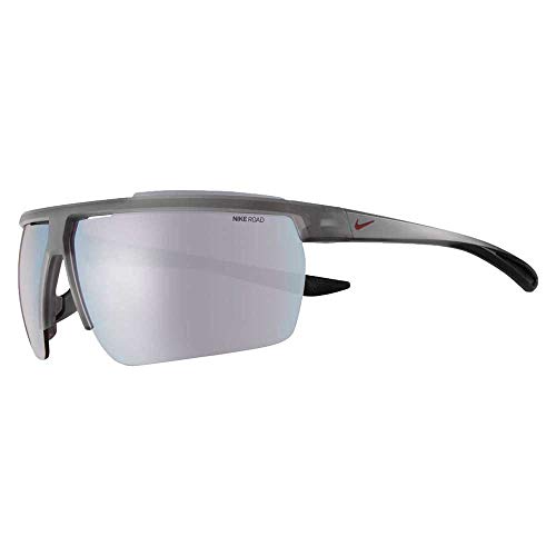 Nike Windshield Rectangular Sunglasses, Mt Dk Grey/Road Tint W Wht Mir, 75/9/130