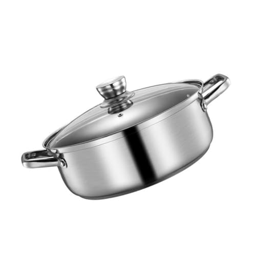 Frcolor ステンレス製仕切り付き多機能鴛鴦鍋 両面設計 種味対応 キッチン用家 業務用卓上鍋 簡単洗浄可能