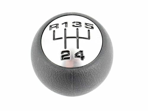 Autocraft Pommeau Boule de Levier de Vitesse Chrome 5 Vitesses compatible pour Peugeot 307 308 407 3008 5008 807 Partner C3 II C3 Picasso C4 II C5 III C8...
