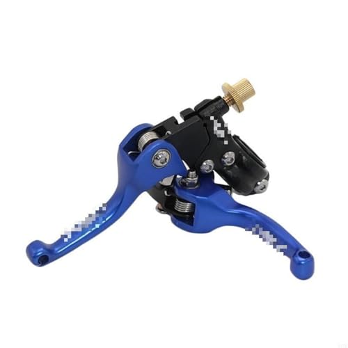 Levier de frein de moto bleu avec embrayage 7/8'' pour guidon standard
