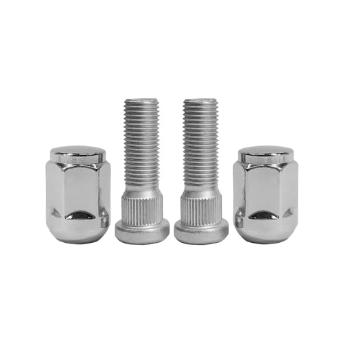 Mysttoo M14x1.5 Chrome Wheel Lug Stud Nut Set Compatible with 2007-2012 Honda Odyssey Pilot Ridgeline Acura MDX RL; 2017-21 Civic Type R, 90304SJAA91 611-313 (4PCS)