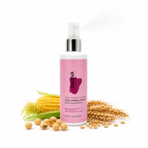 SALINA Hairspray for Curls – Lightweight Curl Setting Spray for Curly & Wavy Hair – Frizz Control, Up to 24H Hold, Natural Curl Shape – 5.41 fl oz