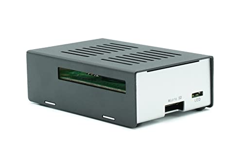 KKSB Raspberry Pi 4 Case, Black & Silver - Image 4