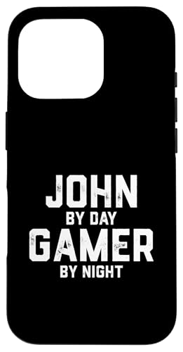 John Gamer ハロウィン ゲーム ジョンコスチューム 男性用 John スマホケース iPhone 16 Pro 用
