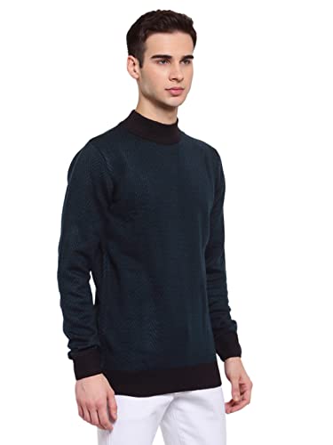 Image of Style Quotient Men Brown & Beige Chevron Pullover