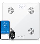 RENPHO Digital Scale for Body Weight and Fat, Smart Scale BMI Bathroom Elis 1 Weight Scales for P...