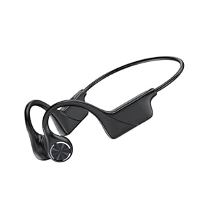 Monodeal Bone Conduction Headphones Bluetooth Open Ear Headphones Wireless Sport Headset IPX5 Waterproof Dustproof Headphones Long Battery Life Earphones for Runners Fitness Cycling