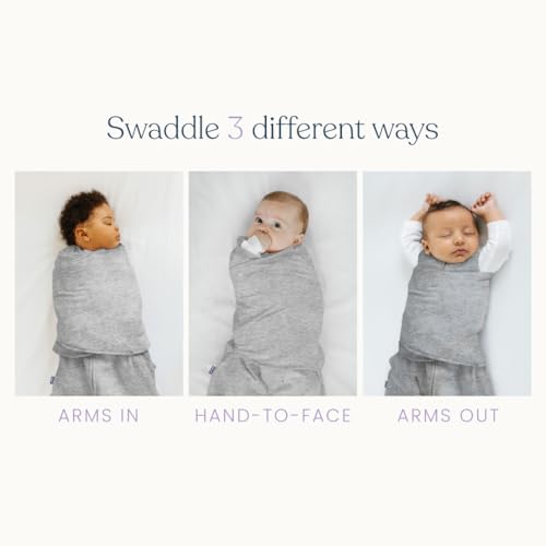 image for HALO 100% Cotton Sleepsack Swaddle, 3-Way Adjustable Wearable Blanket,