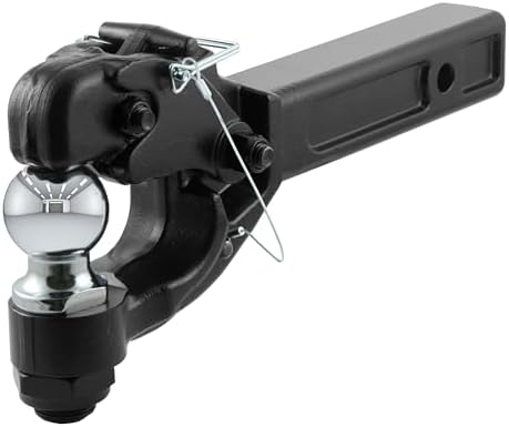 CURT 48007 Receiver Mount Combination Ball and Pintle Hook