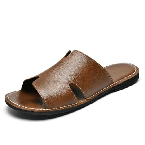 Men Leather Comfort Slide/Slipper