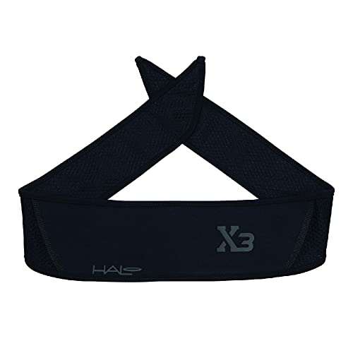 Image of Halo Headband X Series Sweatband for Extreme Sweating-Running Headband for 3 Layers of Super Absorbing Dryline Fabric with Patented SweatSeal to Channel Sweat Away from Eyes.