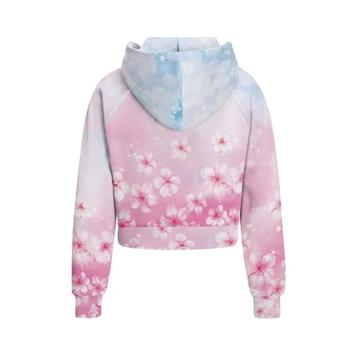 Hoodies for Girls Sweatshirts for Kids Zip Up Pullover Cute Clothes Fall Jackets Graphic Shirts with Pockets 5-142