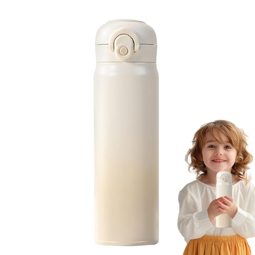 Ahuuen 真空断熱ウォーターボトル,500ml スチール水筒 | グラデーション保温マグ 漏れ防止カップ ジム スポーツ コーヒー 旅行 子供用 | 男女兼用 子供 学校向け