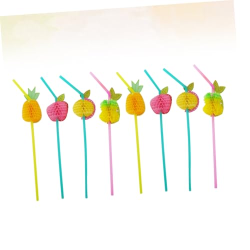 24 pitillos desechables coloridos para fiesta miniatura 5