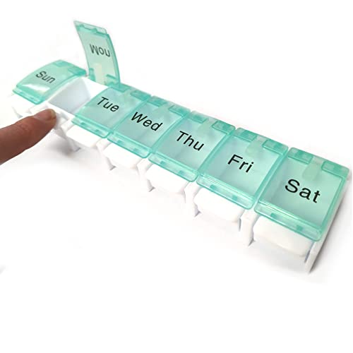 7 Day Pill Box Organiser Medicine Storage Box Tablet Organis