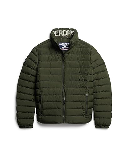 Superdry Veste matelassée, Vert Mousse foncé, M Homme