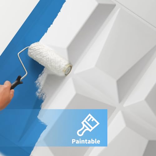 Image of Art3d Decorative 3D Wall Panel, 32 Sq.FT PVC Interior Wall Decor for Living Room, Bedroom, Lobby, Office, Shopping Mall, White