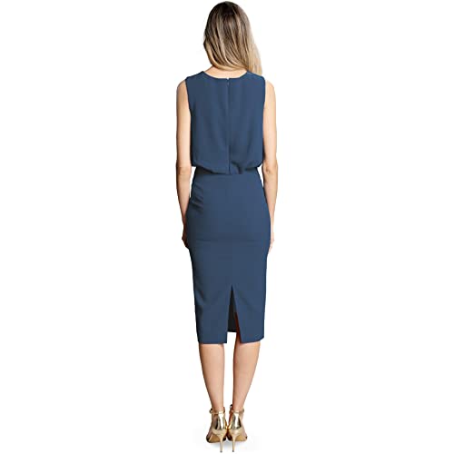 Image of Dress The Population Women's Amada Sheath Midi Dress