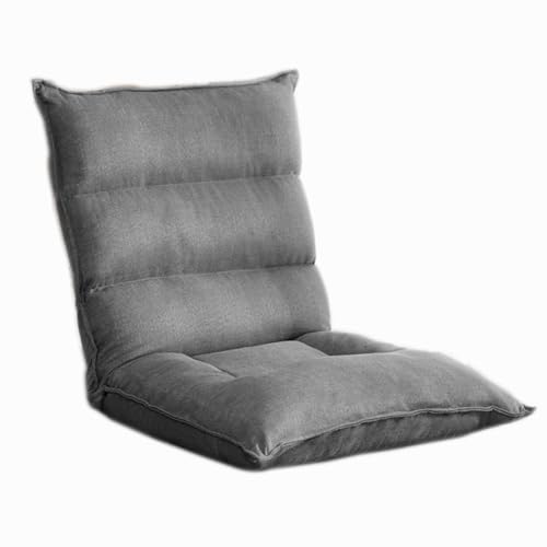 Chaise de sol réglable en tissu bleu canapé pliable de salon