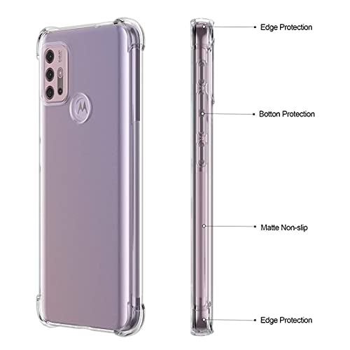 Image of COVERBLACK Rubber Back Cover for Motorola PAML0001IN / Moto G30 - Transparent