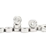624 ZZ Bearing 4x13x5 mm 10Pcs 624ZZ RS 2RS Flange Handpiece Bearings for Strong Industrial Motors High Speed(F624zz ABEC-1)