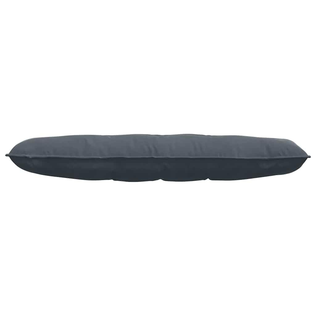vidaXL Coussin de Dos Gris foncé 140 x 50 cm Tissu en Velours côtelé