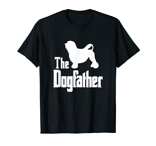 The Dogfather - funny dog gift, funny Lowchen T-Shirt, Black