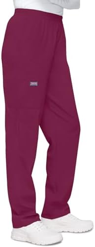 Cherokee Women's Workwear Scrubs Pull-On Cargo Pant, Wine, X-Large — view 7