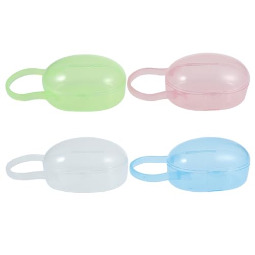 Vaguelly Estuche para Chupete Ñiño 5 Unidades Portátil de Pp Saludable Caja Antipolvo Compacta Colores Surtidos para Viajes Uso Doméstico Almacenamiento Chupetero Ñiño Color