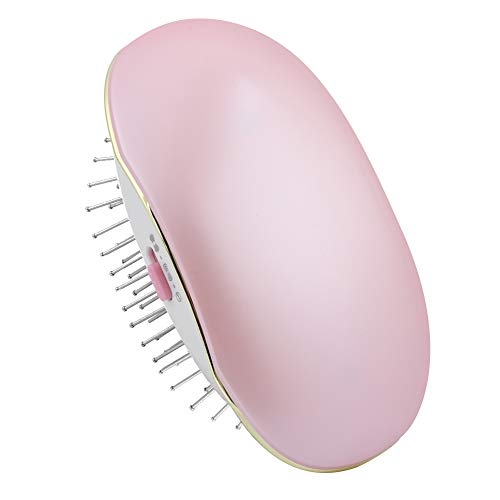 Mini Ionic Hair Brush, Anti-Static Negative Ion Brush Hair Care for Frizzy Hair, Portable Electric Scalp Massage Comb for Home Office Travel (Pink)
