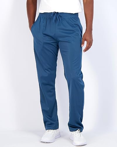 3 Pack: Mens Sweatpants Open Bottom Baggy Track Pants Active Athletic Workout Gym Training Tech Fleece Tapered Slim Tiro Tricot Wide Leg Sports Running Casual Quick Dry Fit Soccer Casual-Set 4,M #TOP1