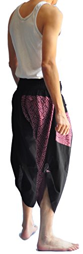 Siam Trendy Men's Japanese Style Pants One Size Black Tradition Stone2