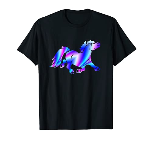 Vintage Pony / Cute 1990s Vaporwave Tie-Dye Pony Fan & Lover T-Shirt, Black