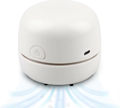 Desktop Vacuum Cleaner Mini Table Vacuum Cleaner USB Rechargeable Table Dust Sweeper Portable Wireless Table for Crumbs and Dust High Suction High Suction Power Dust Cleaner for for Desktop Home Off