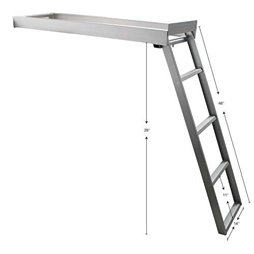 Extreme Max 3005.3434 Undermount Pontoon Ladder - 4-Step #TOP1