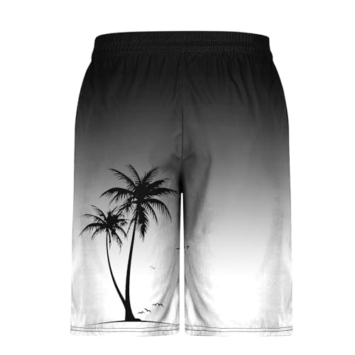 Xiaojmake Mens Swim Trunks 9 Inch Quick Dry Beach Board Shorts Hawaiian Tropical Swimwear Bathing Suit Swim Short with Pocket2
