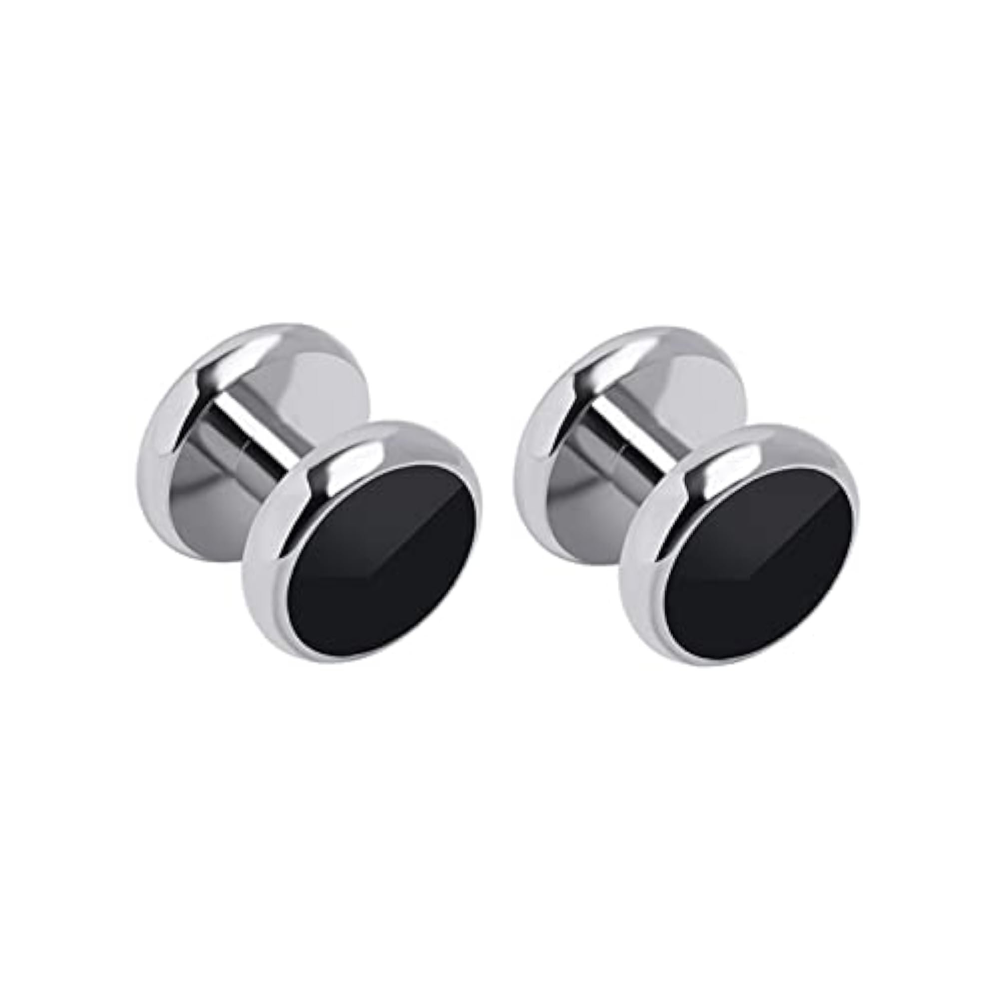 Men's Classic Cufflinks and Studs Set for Tuxedo Shirts, 2 Studs
