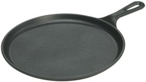 Aaron Cast Iron Tawa, 8.5 Inches, Black