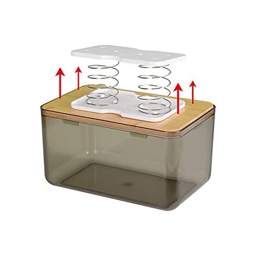 Tissue Box Spring Brackets,Suitable for Tissue Box Cover Square and Tissue Box Cover Rectangular which are Difficult to Pull Out of Paper,Auto-top-Out Tissue Boxes Bottom Tissue Paper