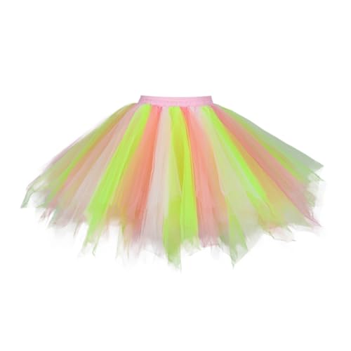 WWricotta Falda de Tul de para de Baile de Navidad para Mujer, Traje de, Faldas de Ballet Tutu Niña 4 Años Invierno