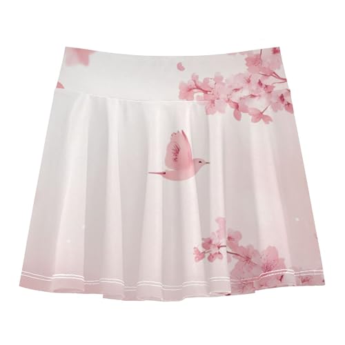 Girls Athletic Skorts with Built in Shorts Flowy Performance Skorts Little Girl Pleated Skirt with Pockets