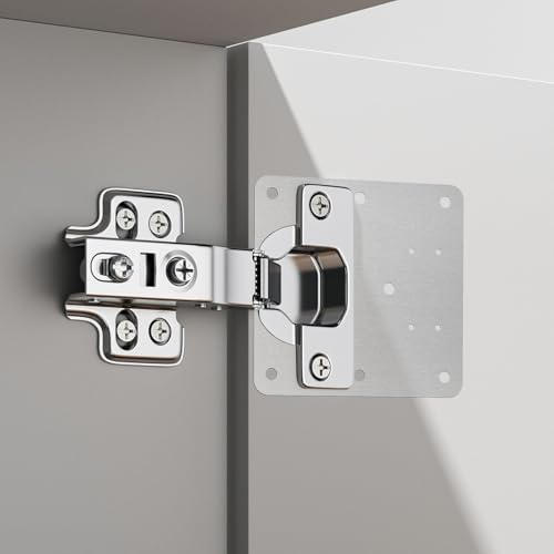 Scharniere Reparaturplatte 10 Stück Scharnier Reparaturset Seitenscharnierplatte mit 60 Stück Schrauben Edelstahl Scharnier Reparaturset für Schrank Wohnmöbel Schublade Kisten Fenster