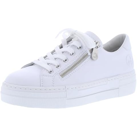 Rieker White Fashion Trainers for Women Cover