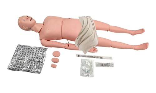 静脈注射用モデル 看護患者用マネキン マネキンモデル 静脈注射練習キット 看護訓練 女性患者ケア教育 ボディの等身大 高齢者介護 高齢者介護実習指導 医師 師の練習用 医学生 医学部教育訓 女性 看護マネキン