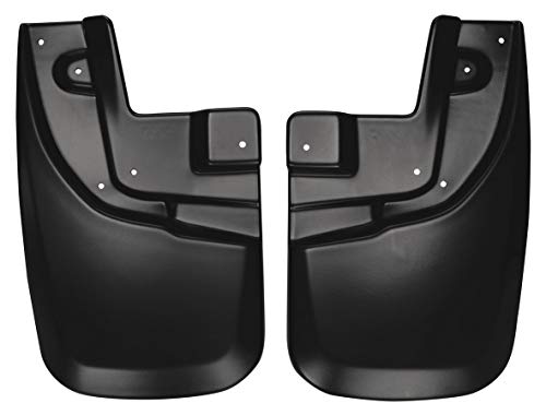 Husky Liners - Front Mud Guards | 2005-2015 Toyota Tacoma w/OEM Fender Flares & Mud Guards, Front Set - Black, 2 Pc | 56931