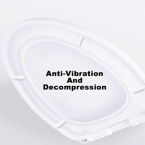 6 Stücke Puffer WC Sitz,WC Sitz Puffer,WC Deckel Puffer,WC Deckel Stopper,Abstandhalter für WC Brille Dämpfer,WC Sitzdeckelpuffer für Toilettensitz,für Zuhause Büro Hotel (Weiß)