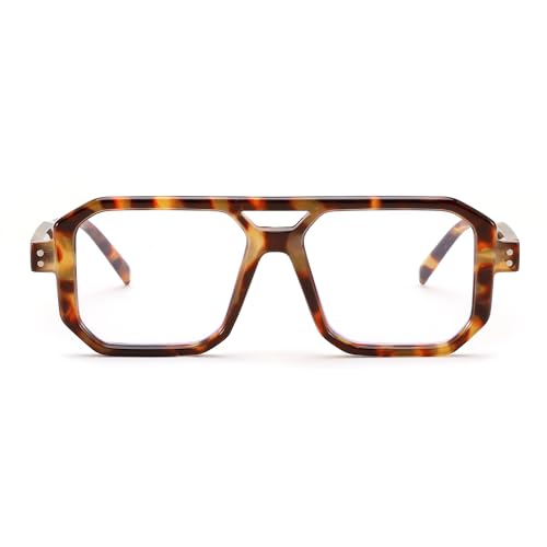 Image of FEISEDY Blue Light Blocking Glasses, Aviator Frame Computer Reading /Gaming /TV /Phones Glasses for Women Men B0165