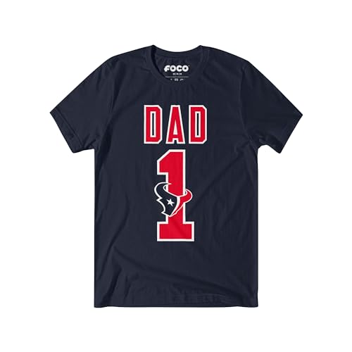 Image of FOCO NFL Mens NFL Team Logo Tee Shirt #1 Dad T-Shirt