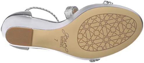 Jewel Badgley Mischka Women's SUZY Sandal, Silver, 8.5 M US | Image 3