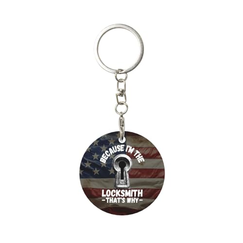 Because I'M The Locksmith That'S Why Classic Round Metal Keychain